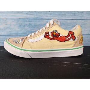 Vans x Sesame Street Old Skool Elmo Canvas Low Top Skaters M 8 W 9.5